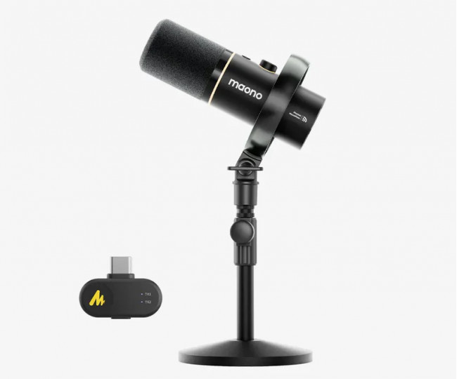 Гібридний мікрофон для подкастингу Maono PD200W